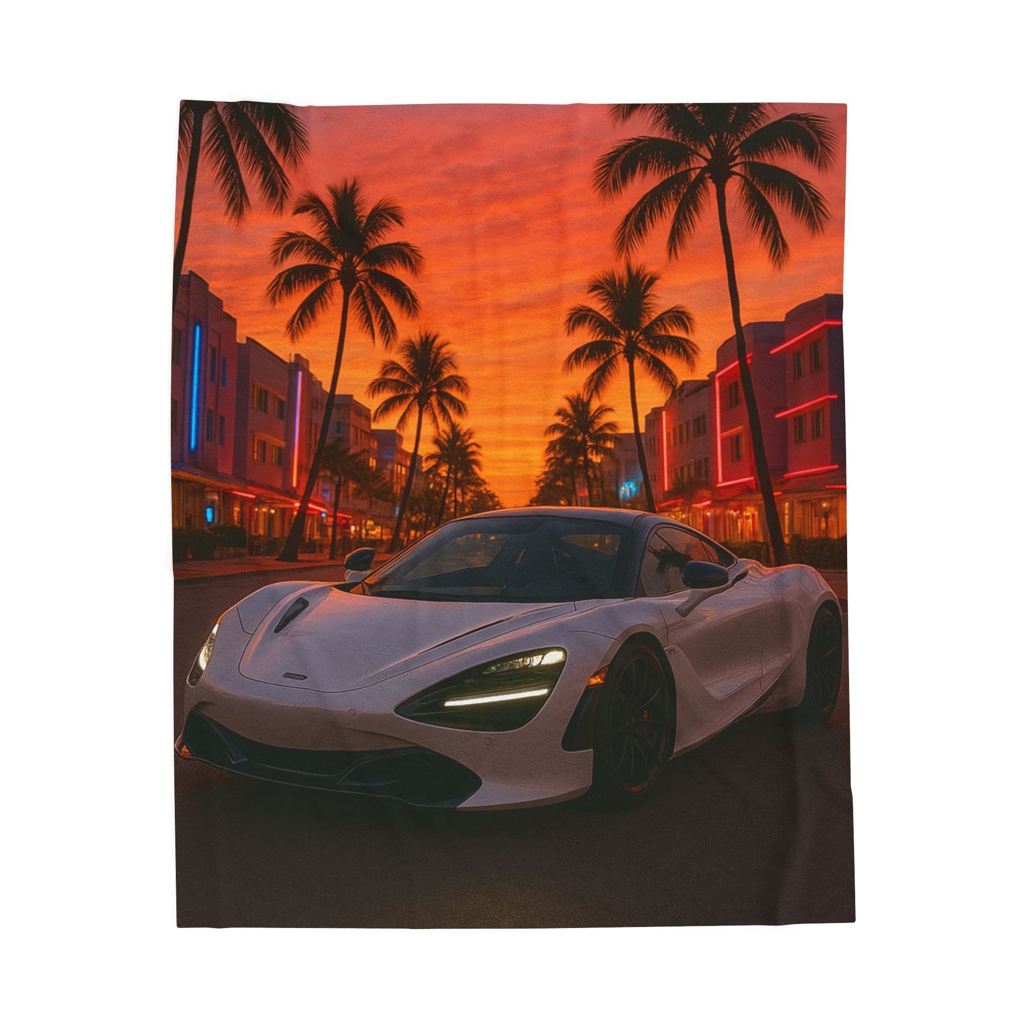 720S–Inspired Supercar Sherpa Fleece Blanket